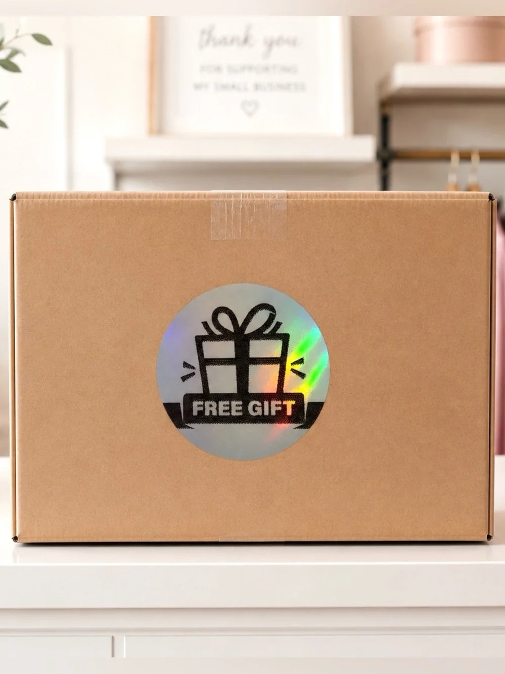 Free Gift Holographic Stickers-100ct.